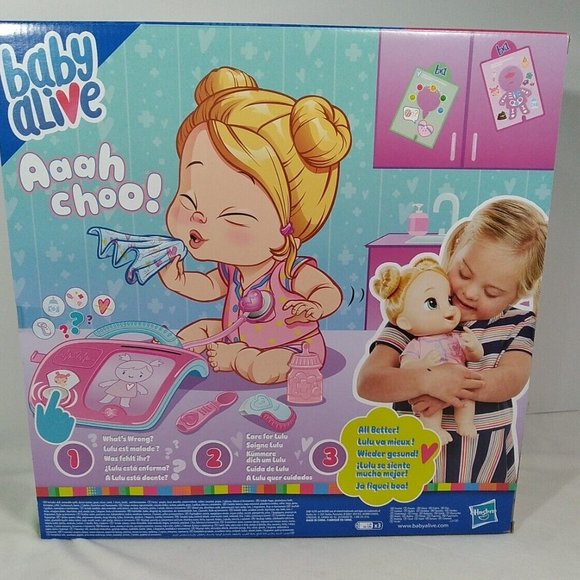 BABY ALIVE LULU ACHOO BLONDE HAIR 12” BABY DOLL SEALED BOX💥🆕SHIPS FAST😮‍💨⚡🚚 - Picture 10 of 15